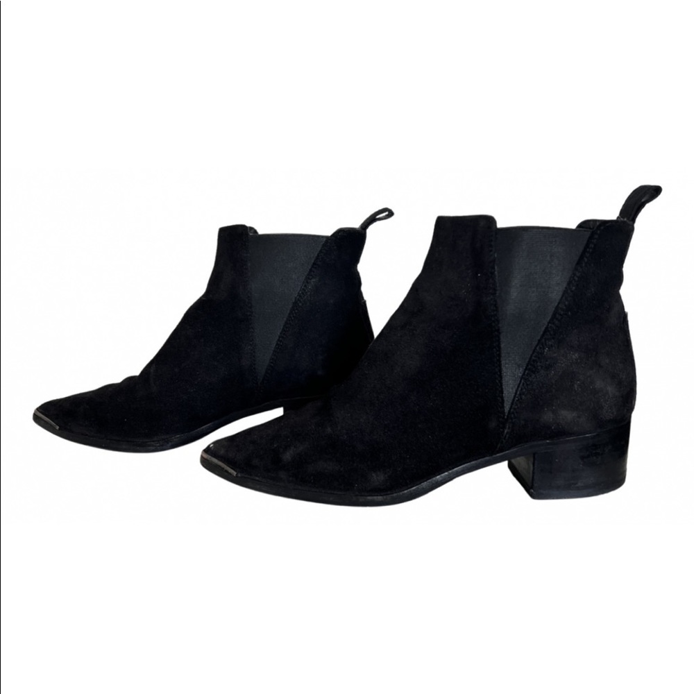 Acne Studios Jensen Chelsea Black Suede Boots EU 36 US 7